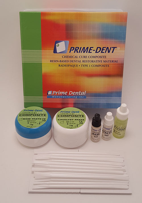 Prime Dent Dental Chemical Self Cure Composite Kit 15gm/15gm & Bonding Usa Made