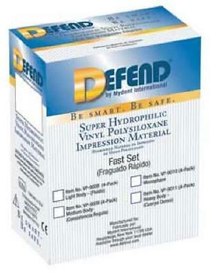 Defend Heavy Body Vps Impression Material Fast Set 4 X 50ml Cartridges