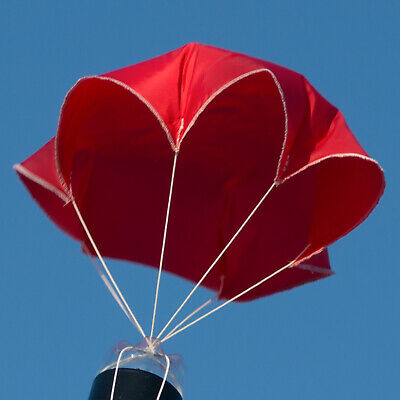 Stratochute Water Rocket 24" Red Rip-stop Nylon Parachute Free Shipping