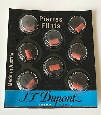 S.t. Dupont Red Lighter Flints Pack Of 8 For Ligne 8, Line D Legrand Liberte 650