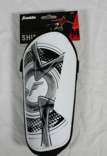 Franklin Soccer Competition Shinguards Yourth Size Medium White And Black